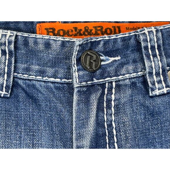 Rock & Roll Cowboy Jeans Boys 16R Bootcut BB82B Western Denim Blue - Picture 8 of 12